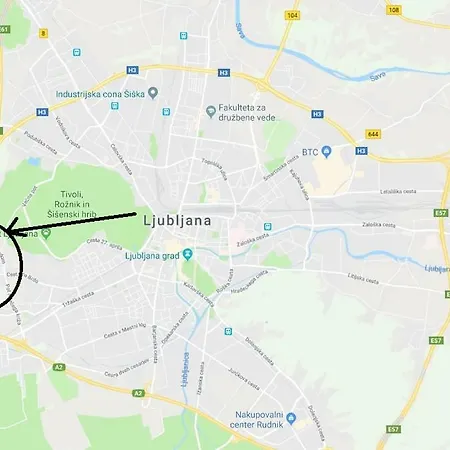 App., Big Terrace, Free Parking & Wifi Apartman Ljubljana